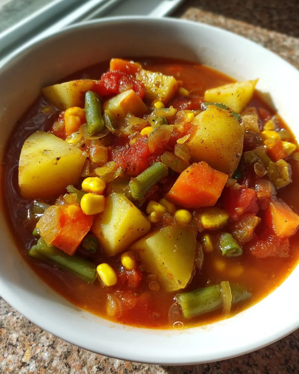 Vegan Vegetable Soup - detail 4