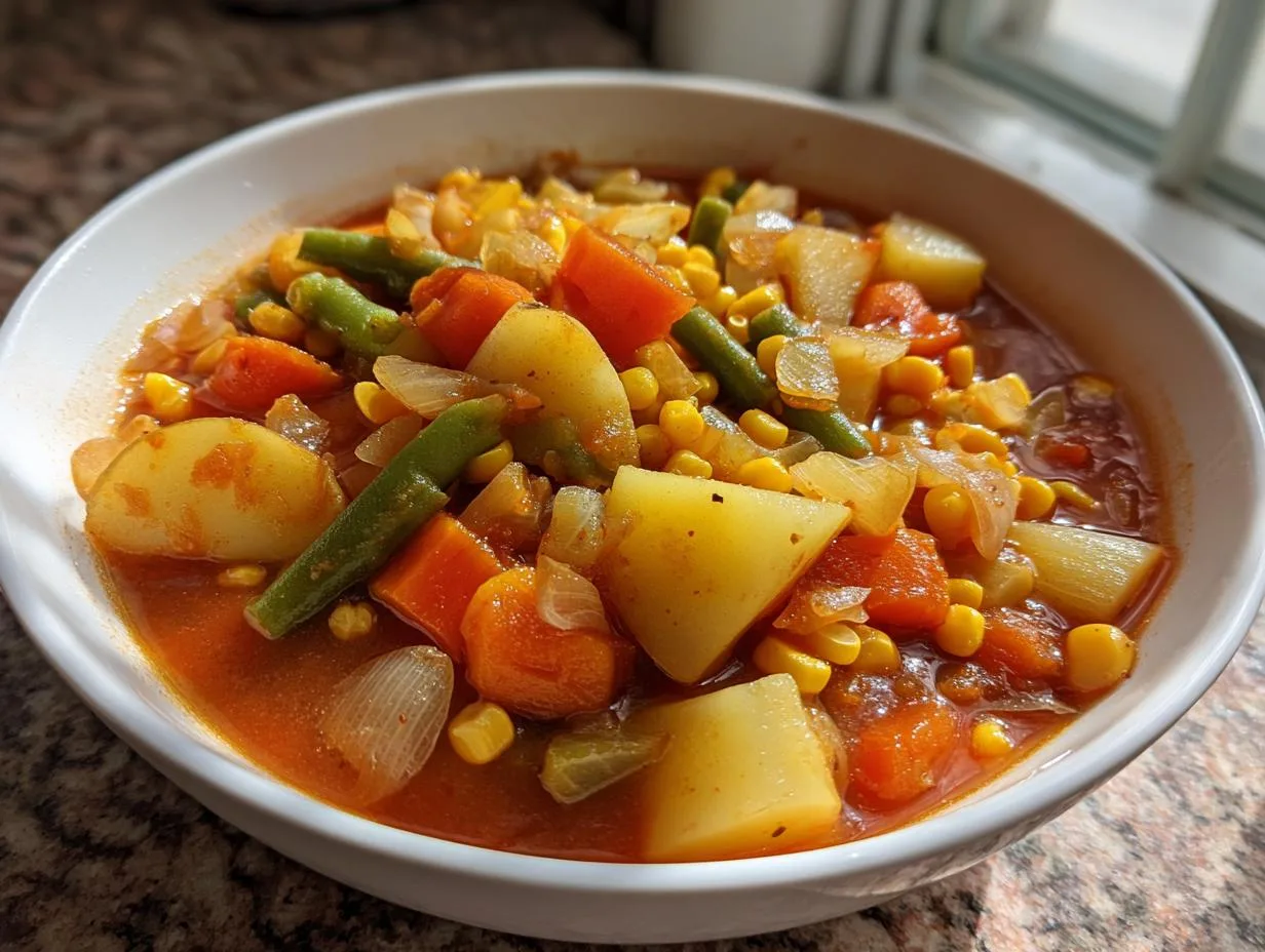 45-Minute Vegan Vegetable Soup That Tastes Magical