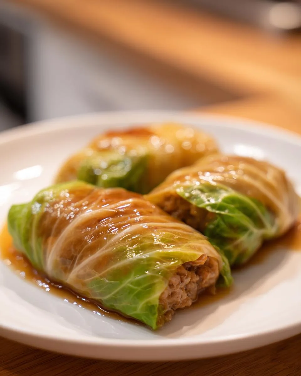 Asian Cabbage Rolls - detail 1