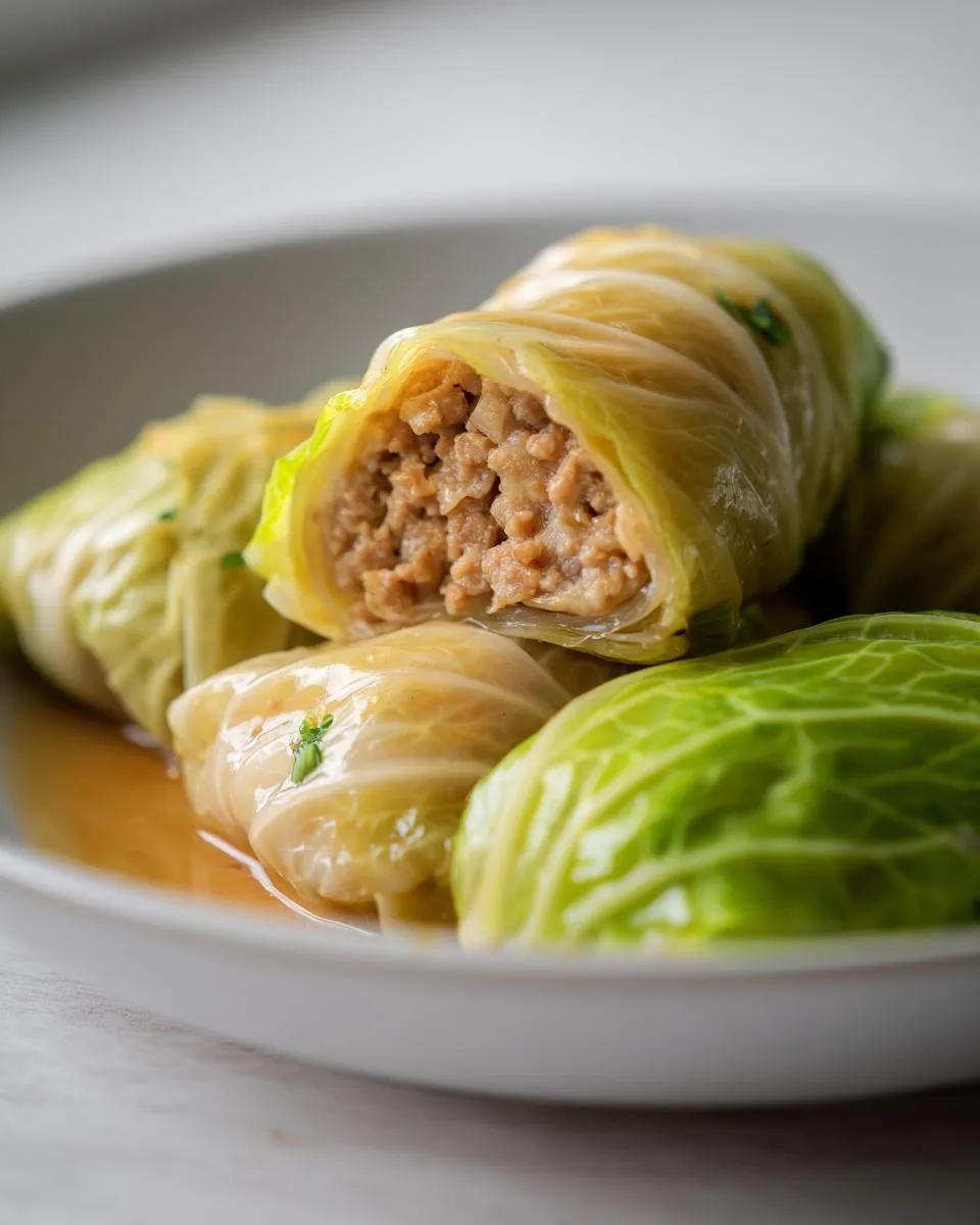 Asian Cabbage Rolls - detail 2