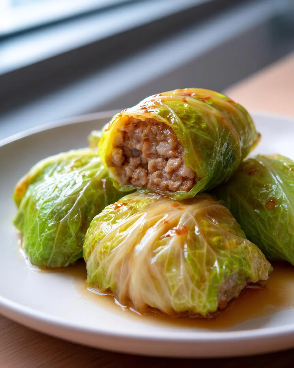 Asian Cabbage Rolls - detail 3