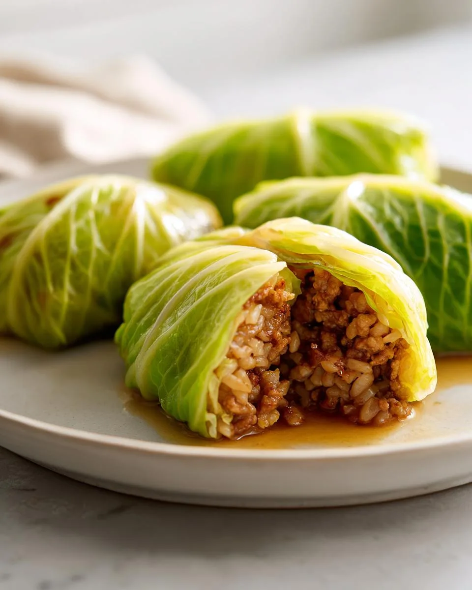 Asian Cabbage Rolls - detail 4