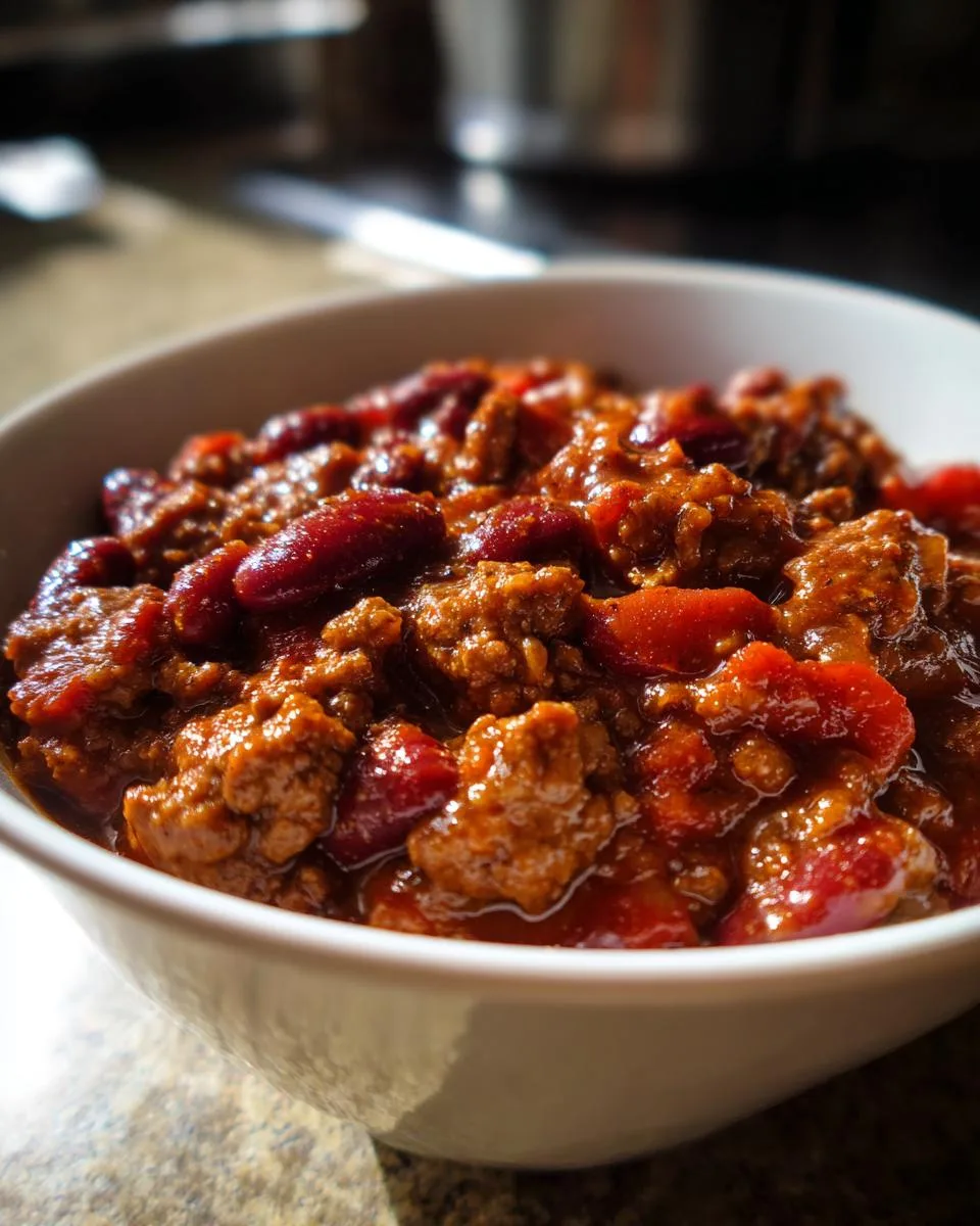 Bourbon Glazed Beef Chili - detail 1