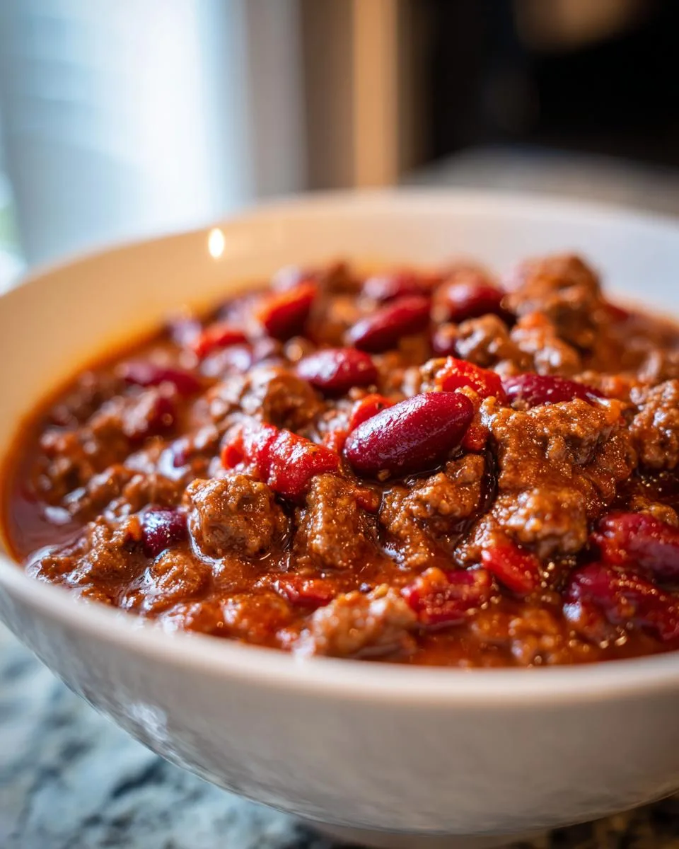 Bourbon Glazed Beef Chili - detail 2