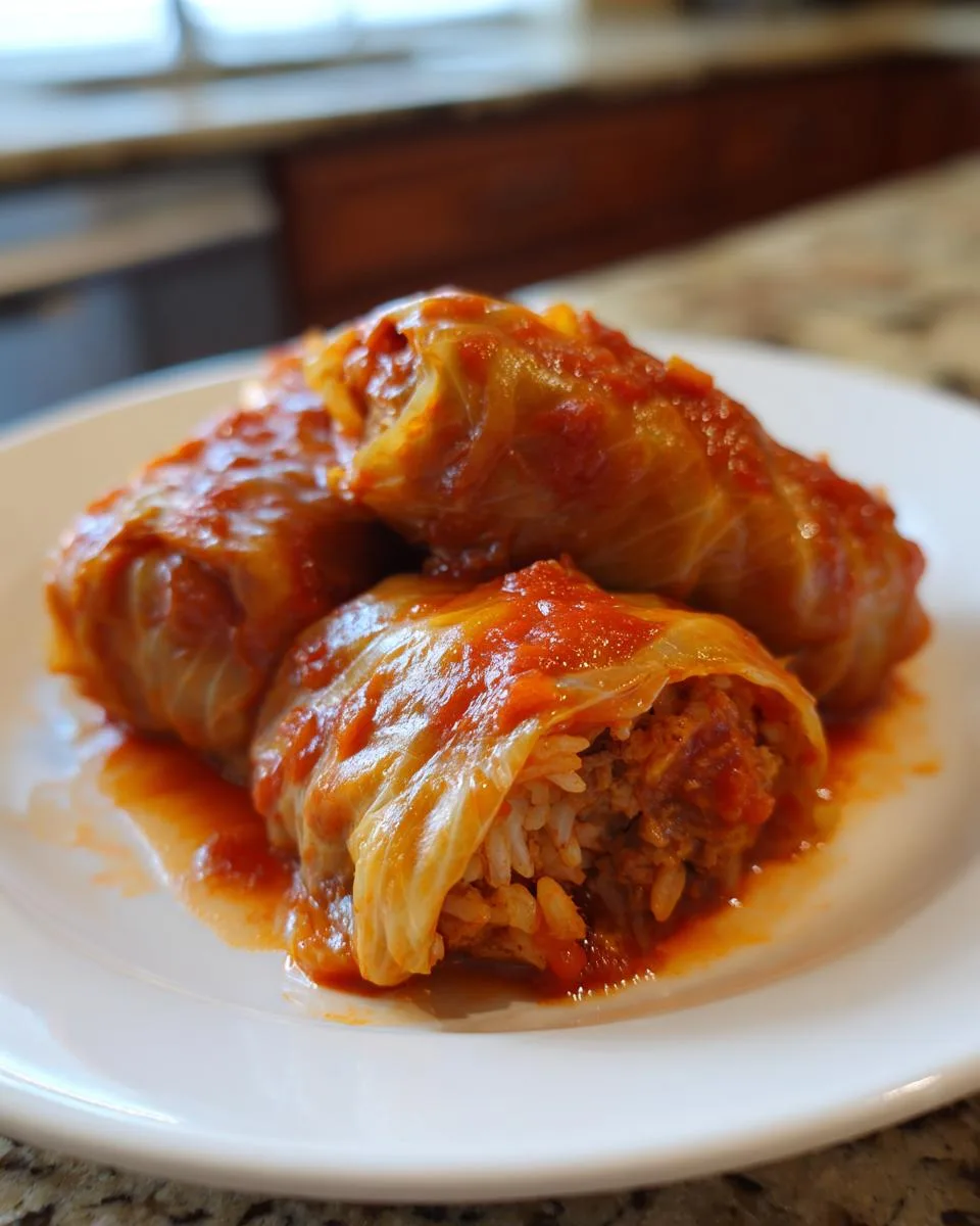 Cabbage Rolls With Rice - detail 2