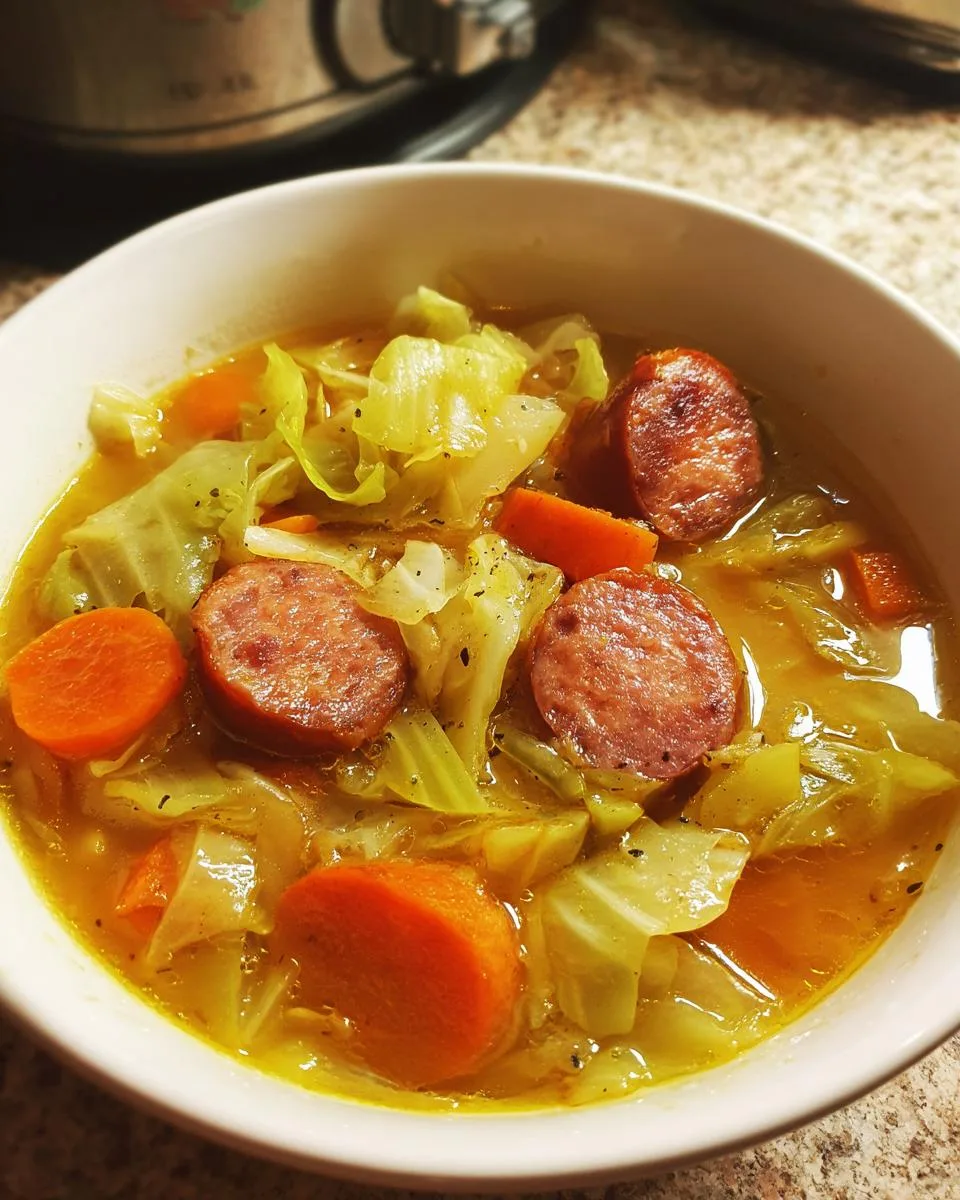 Cabbage Sausage Soup - detail 2