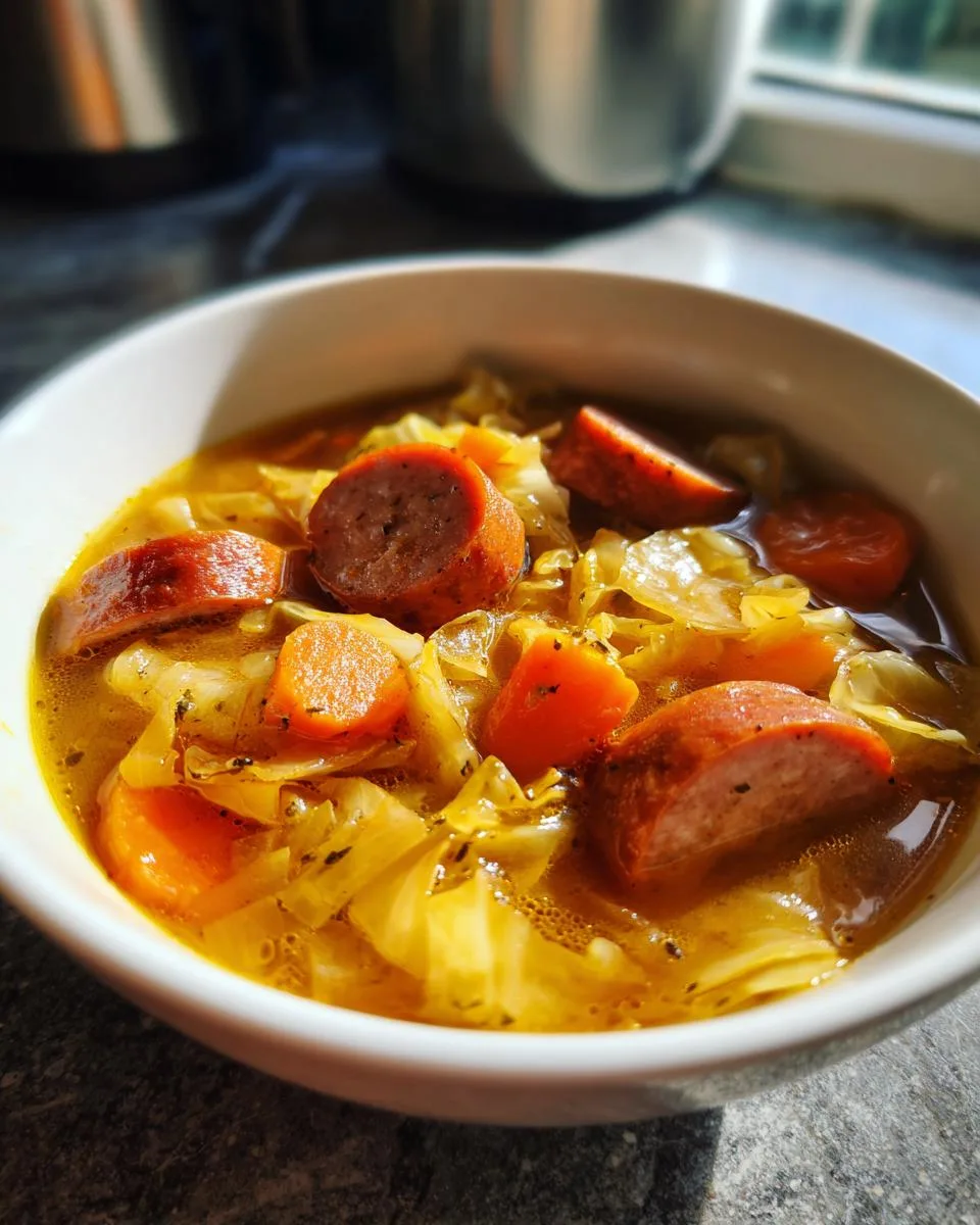 Cabbage Sausage Soup - detail 3