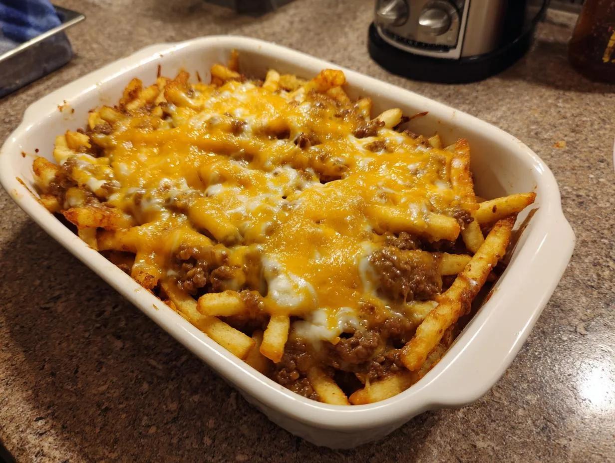 Irresistible Cheeseburger French Fry Casserole in 45 Minutes