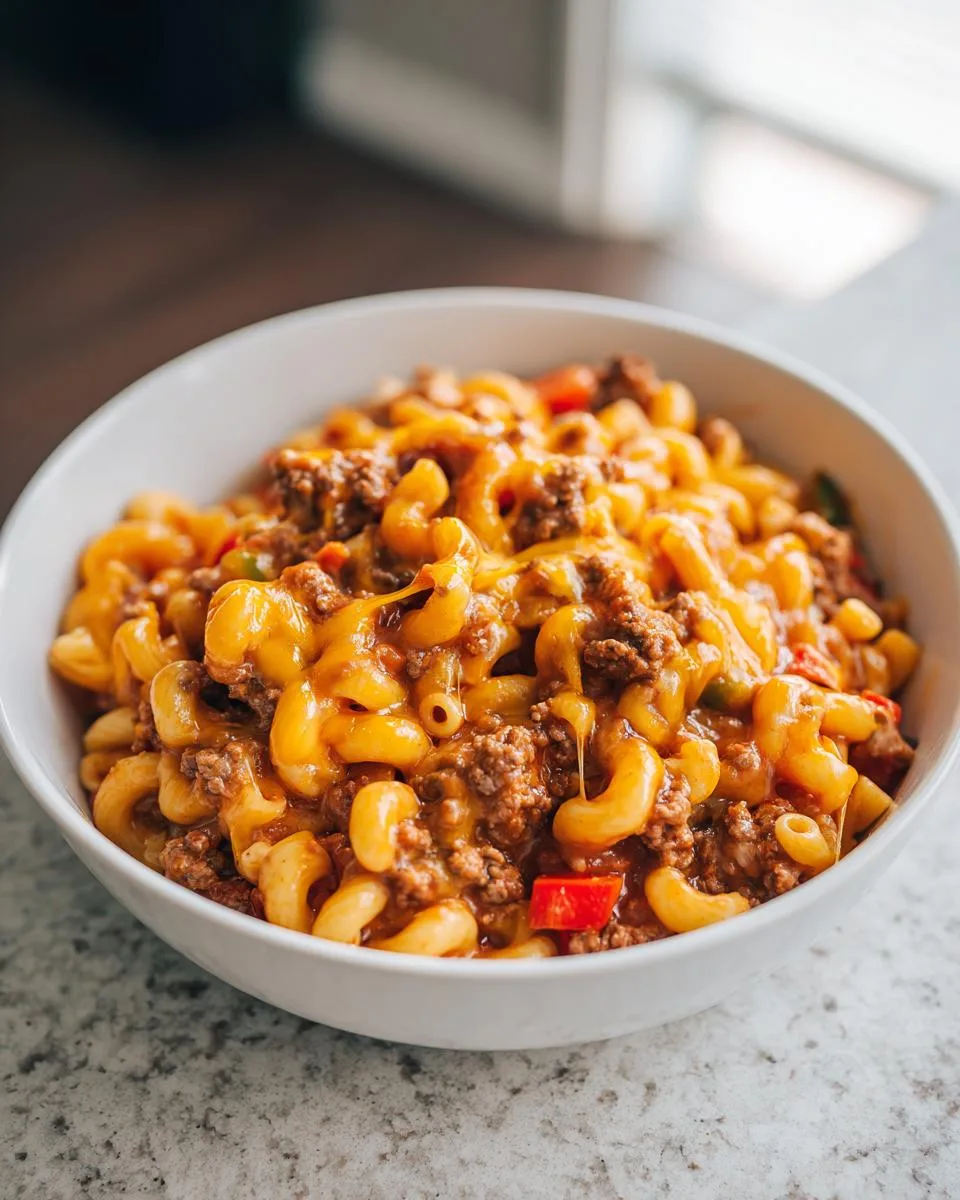 Cheesy Ground Beef Goulash - detail 4