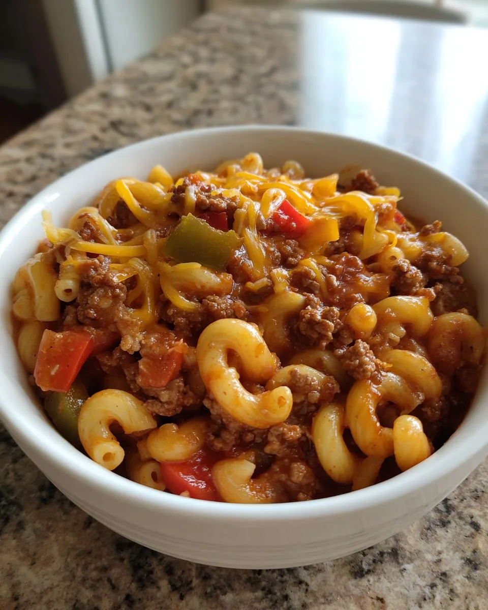 Cheesy Ground Beef Goulash - detail 5