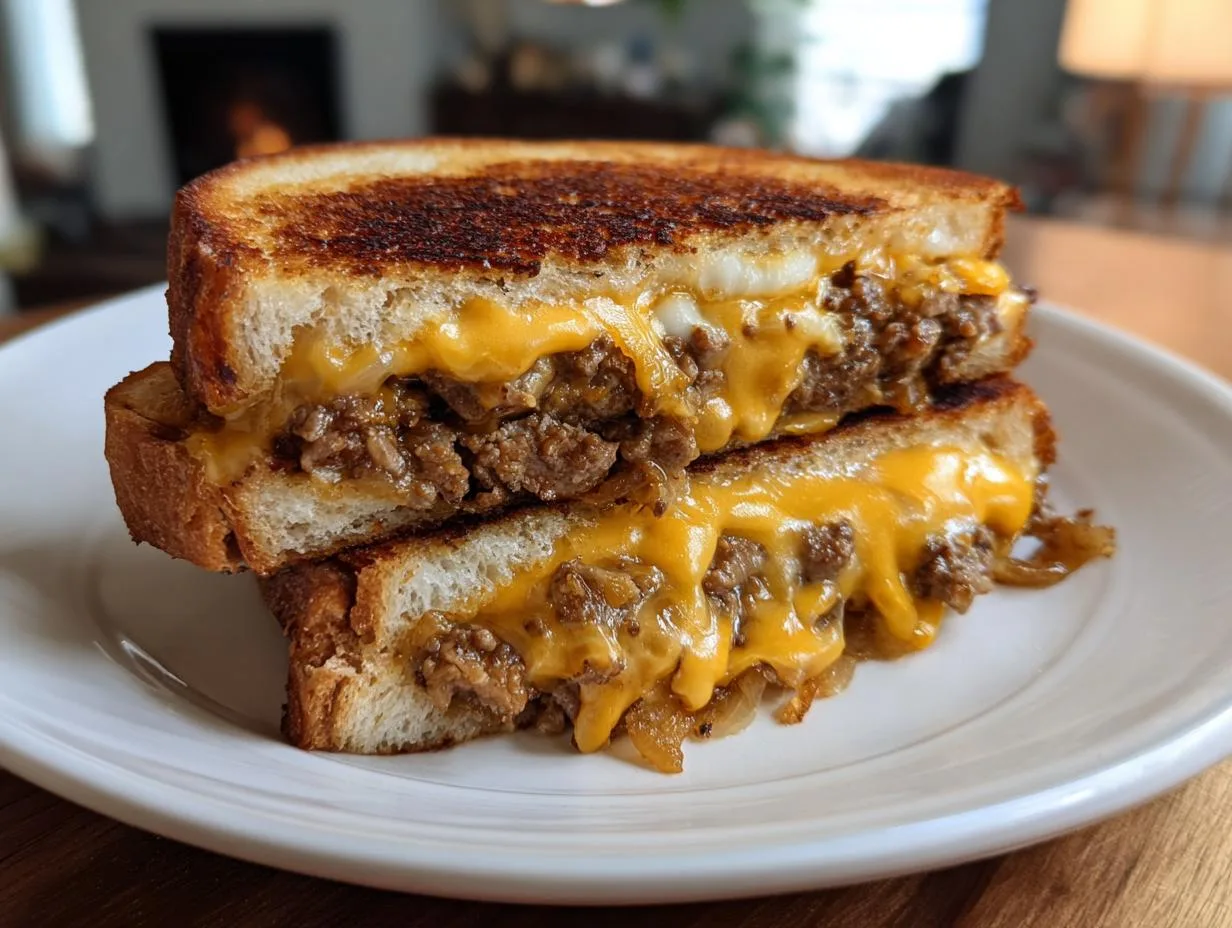 Irresistible Cheesy Ground Beef Melt Recipe in 25 Minutes
