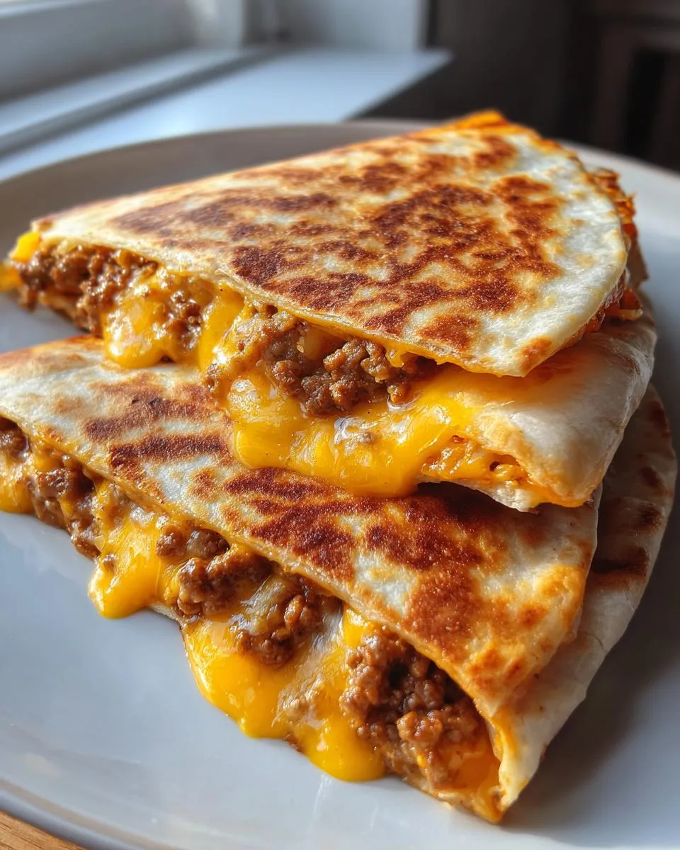 Cheesy Ground Beef Quesadillas - detail 3