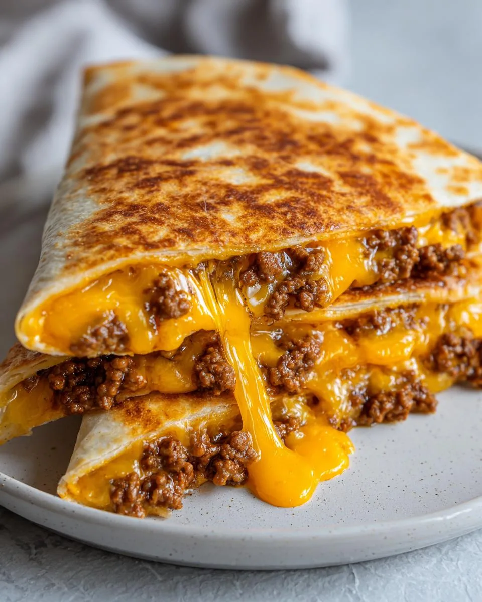 Cheesy Ground Beef Quesadillas - detail 4