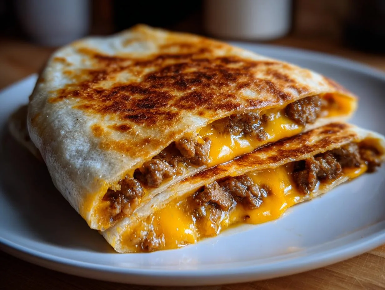 20-Minute Cheesy Ground Beef Quesadillas Your Family Will Crazy About