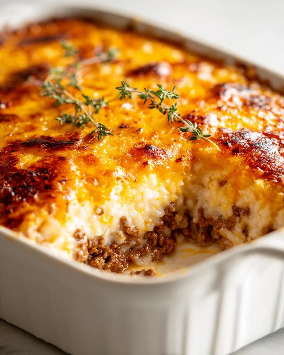 Cheesy Ground Beef Rice Casserole - detail 2