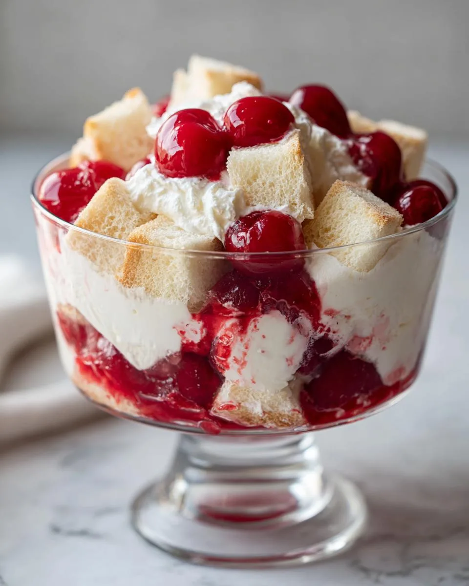 Cherries in the Snow Dessert - detail 1