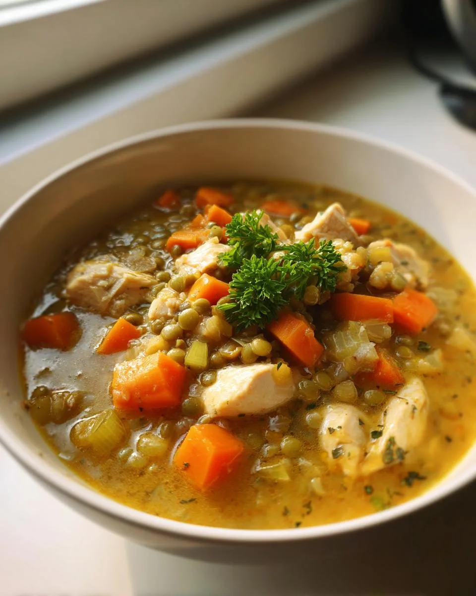 Chicken and Lentil Soup - detail 3