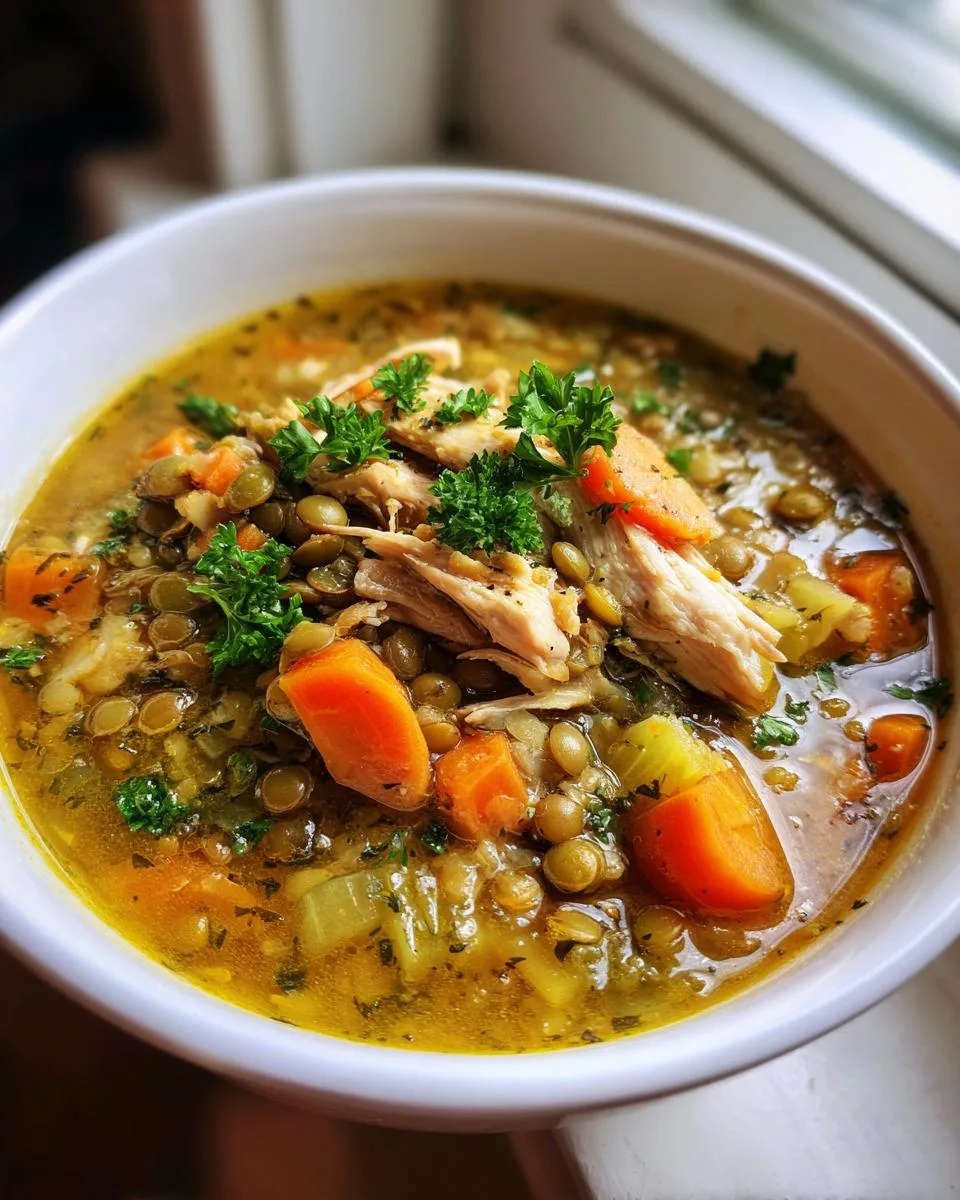 Chicken and Lentil Soup - detail 5