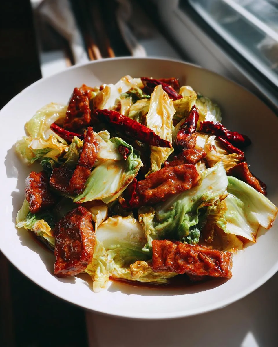 Chinese Cabbage Stir Fry - detail 1