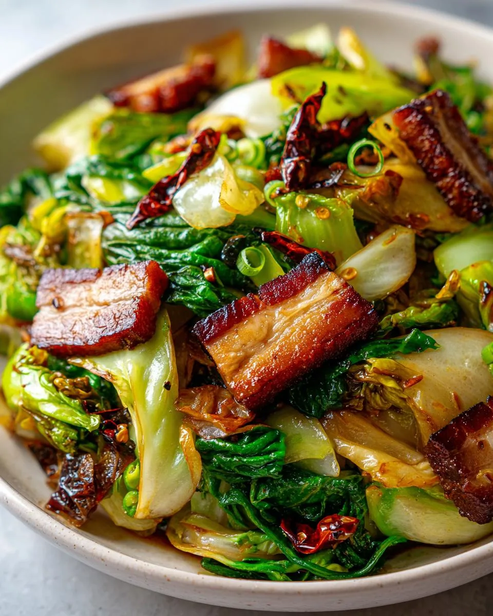 Chinese Cabbage Stir Fry - detail 3