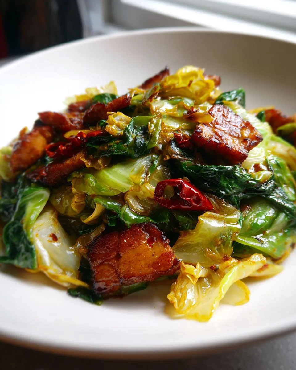 Chinese Cabbage Stir Fry - detail 4