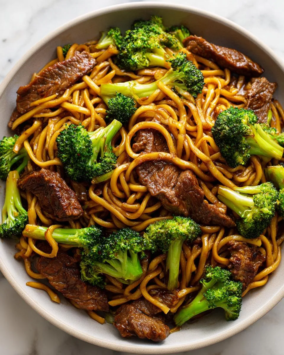 Chinese Crispy Beef Broccoli Noodles - detail 4