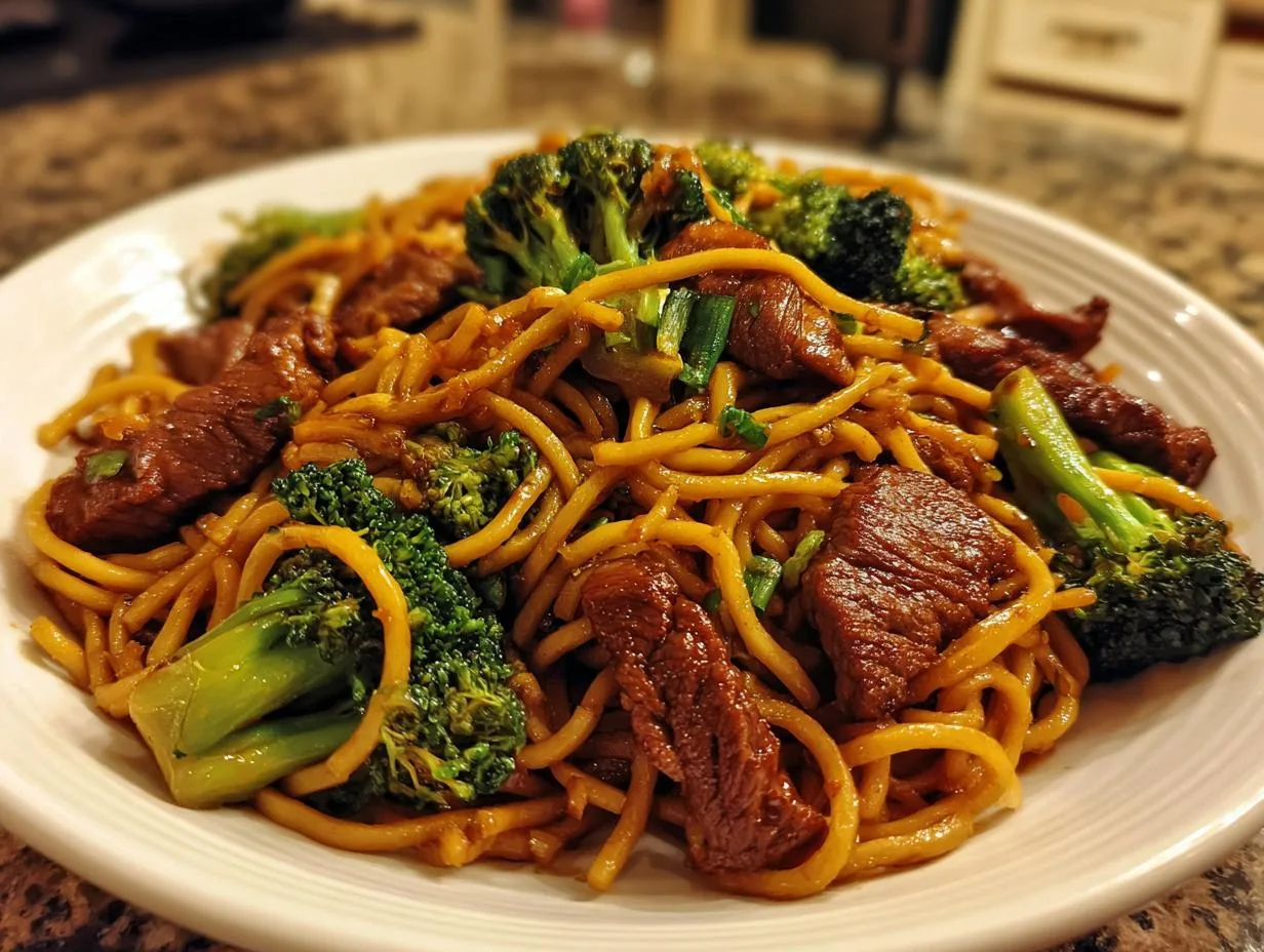 25-Minute Chinese Crispy Beef Broccoli Noodles That Crush Takeout