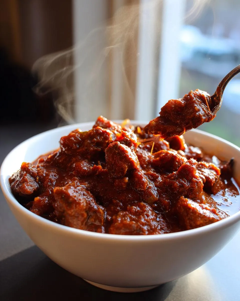 Chunky Steakhouse Beef Chili - detail 3