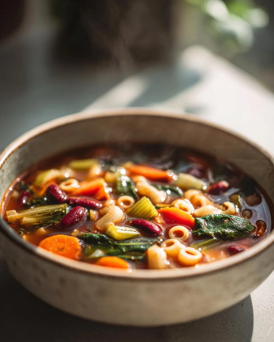 Classic Minestrone Soup - detail 2