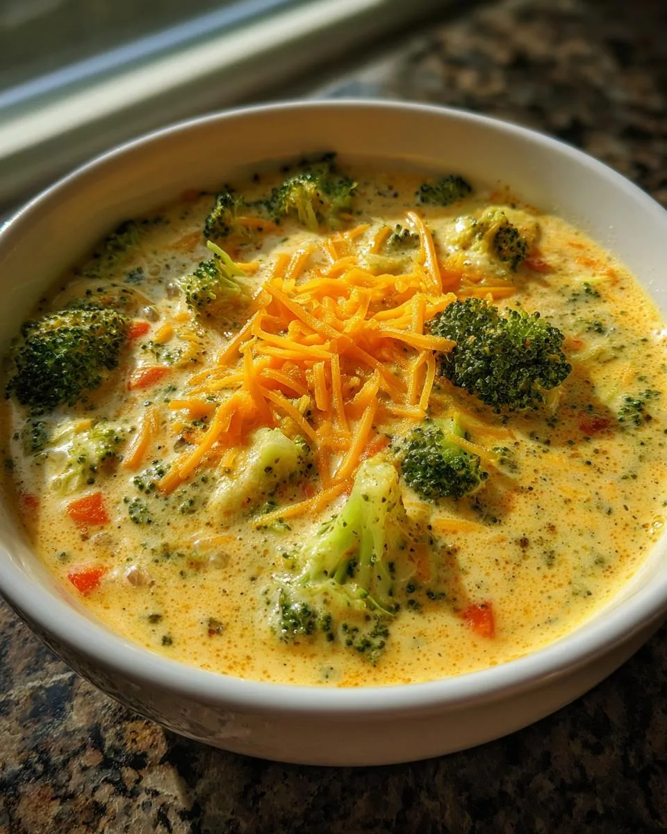 Copycat Panera Broccoli Cheddar soup - detail 3