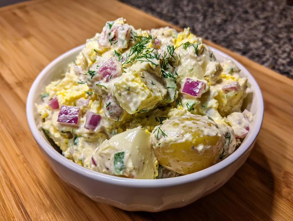 Irresistible Creamy Potato Salad with a 15-Minute Trick