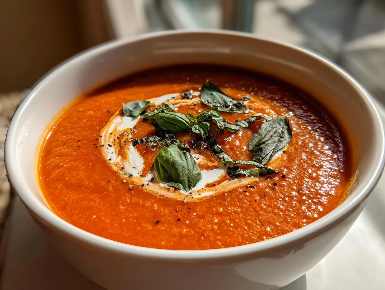 Creamy Roasted Garlic Tomato Soup: 3-Step Comfort Magic