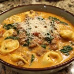 Creamy Sausage Tortellini Soup