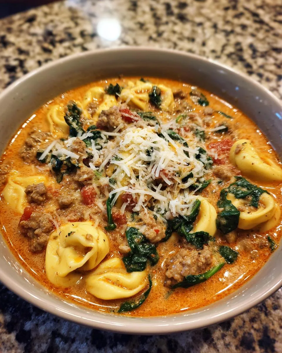 Creamy Sausage Tortellini Soup - detail 4