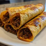Crispy Cheesy Beef Taquitos Recipe