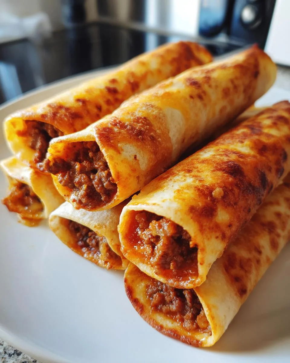 Crispy Cheesy Beef Taquitos Recipe - detail 2