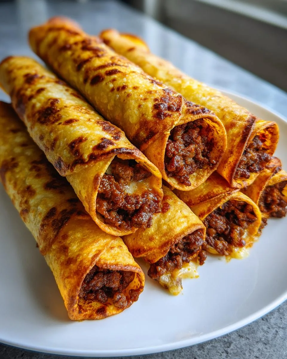 Crispy Cheesy Beef Taquitos Recipe - detail 3