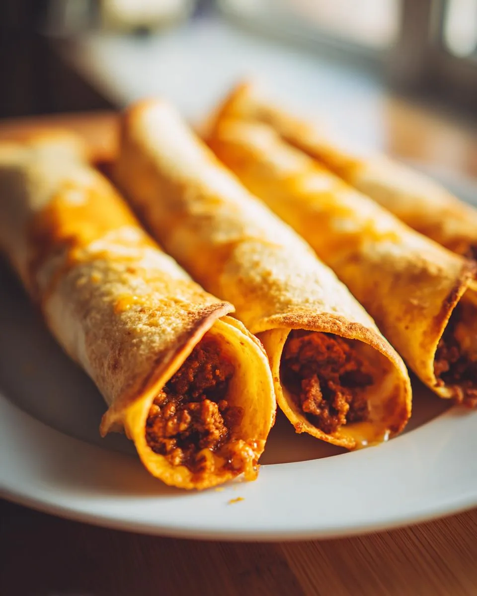 Crispy Cheesy Beef Taquitos Recipe - detail 4