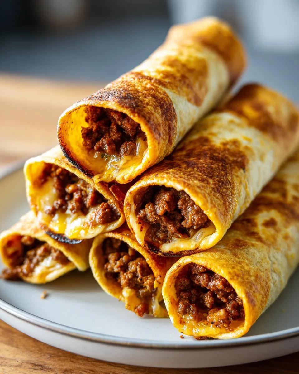 Crispy Cheesy Beef Taquitos Recipe - detail 5