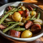 Crockpot Kielbasa Green Beans