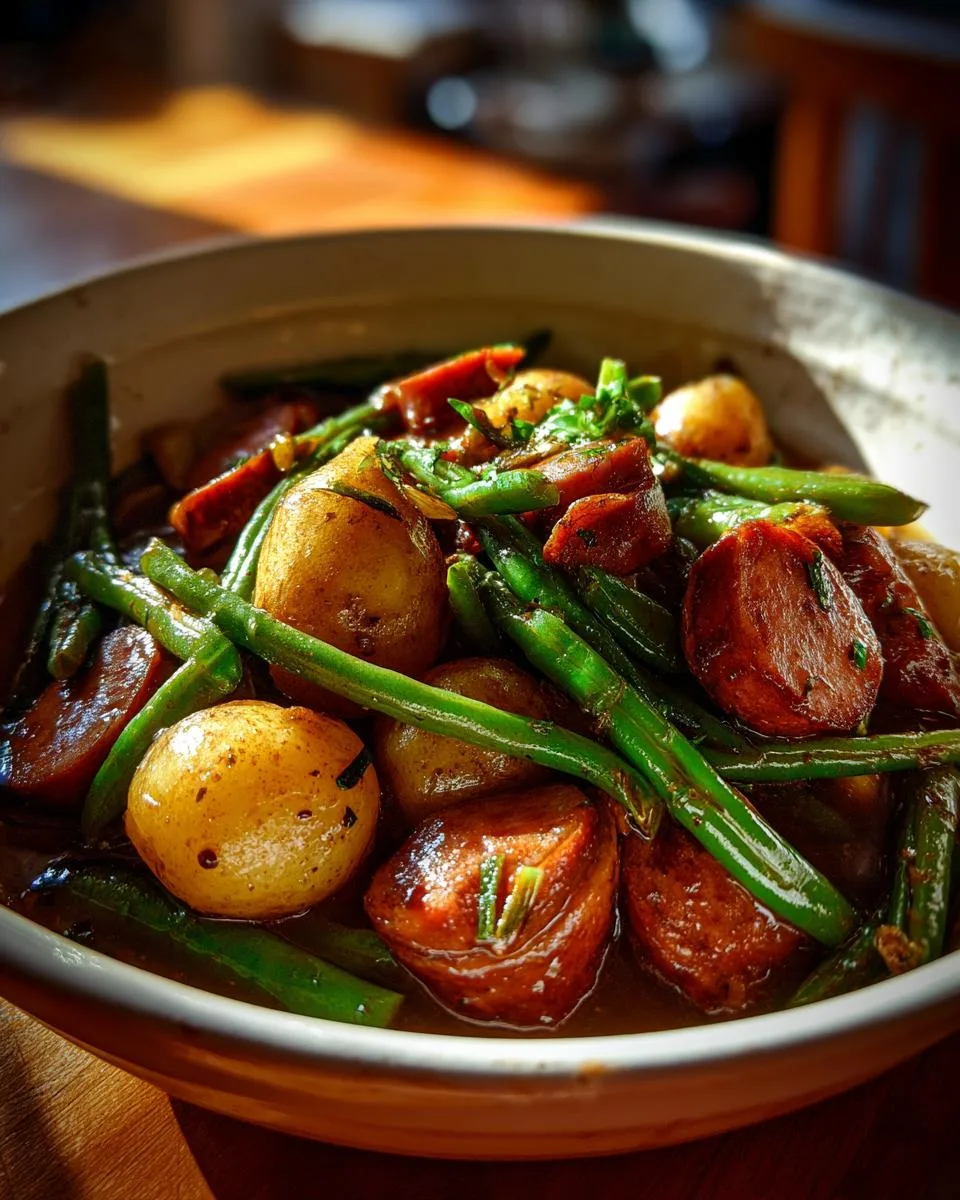 Crockpot Kielbasa Green Beans - detail 3