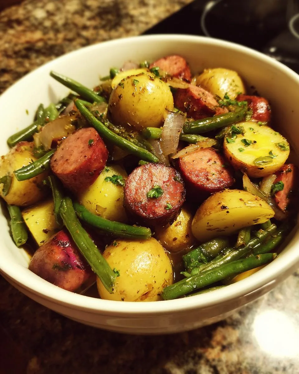 Crockpot Kielbasa Green Beans - detail 4
