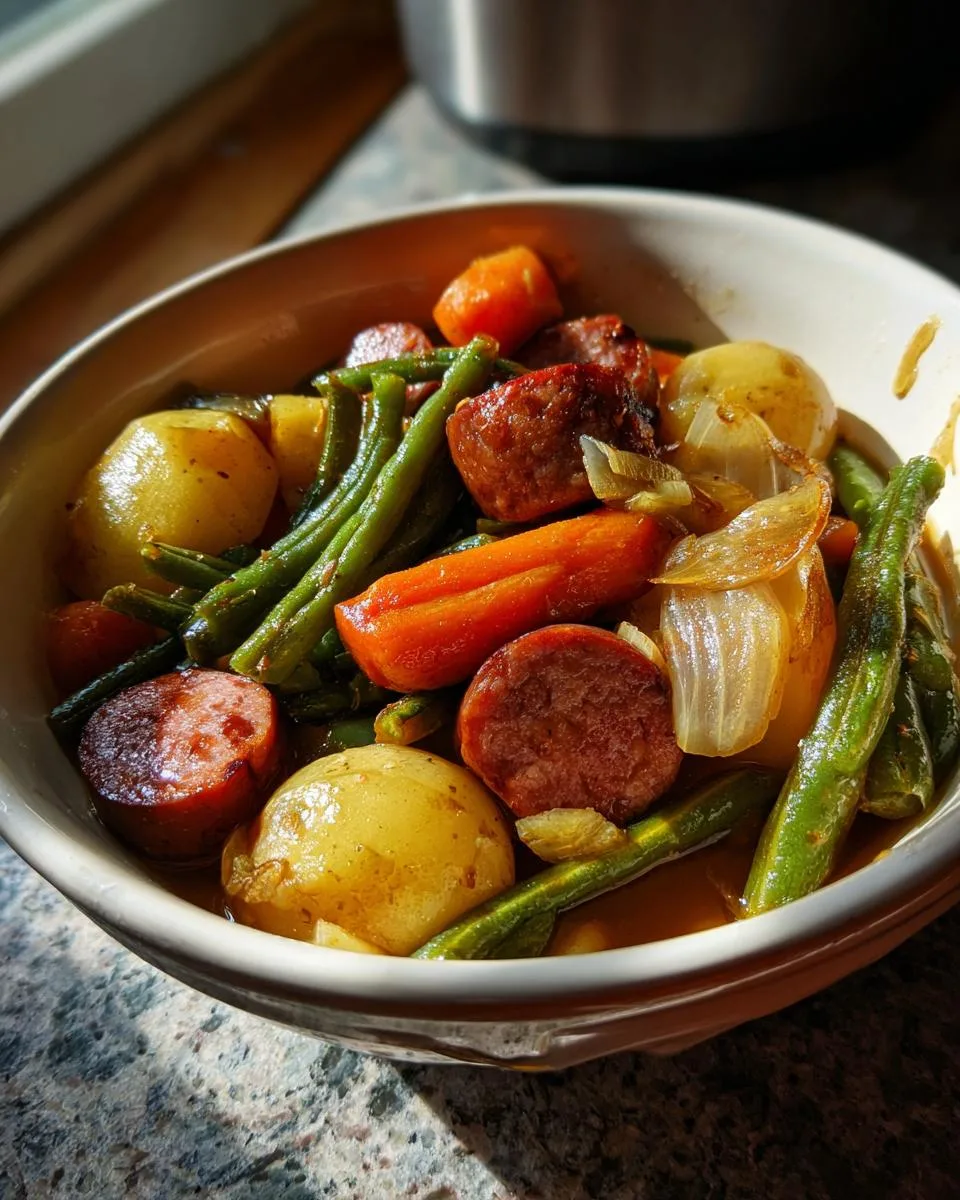 Crockpot Kielbasa Green Beans - detail 5