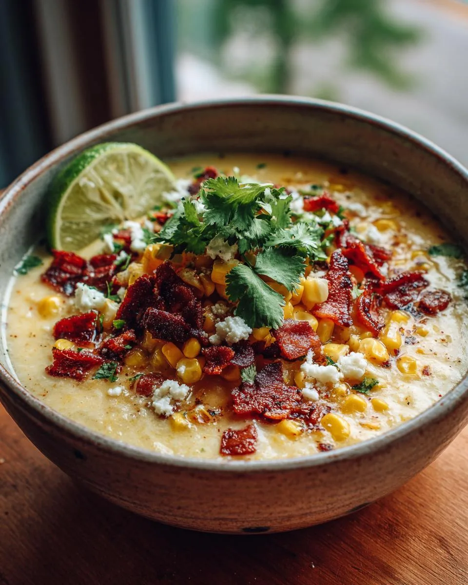 Crockpot Mexican Street Corn Soup - detail 3