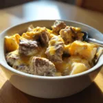 Crockpot Steak Potato Bake