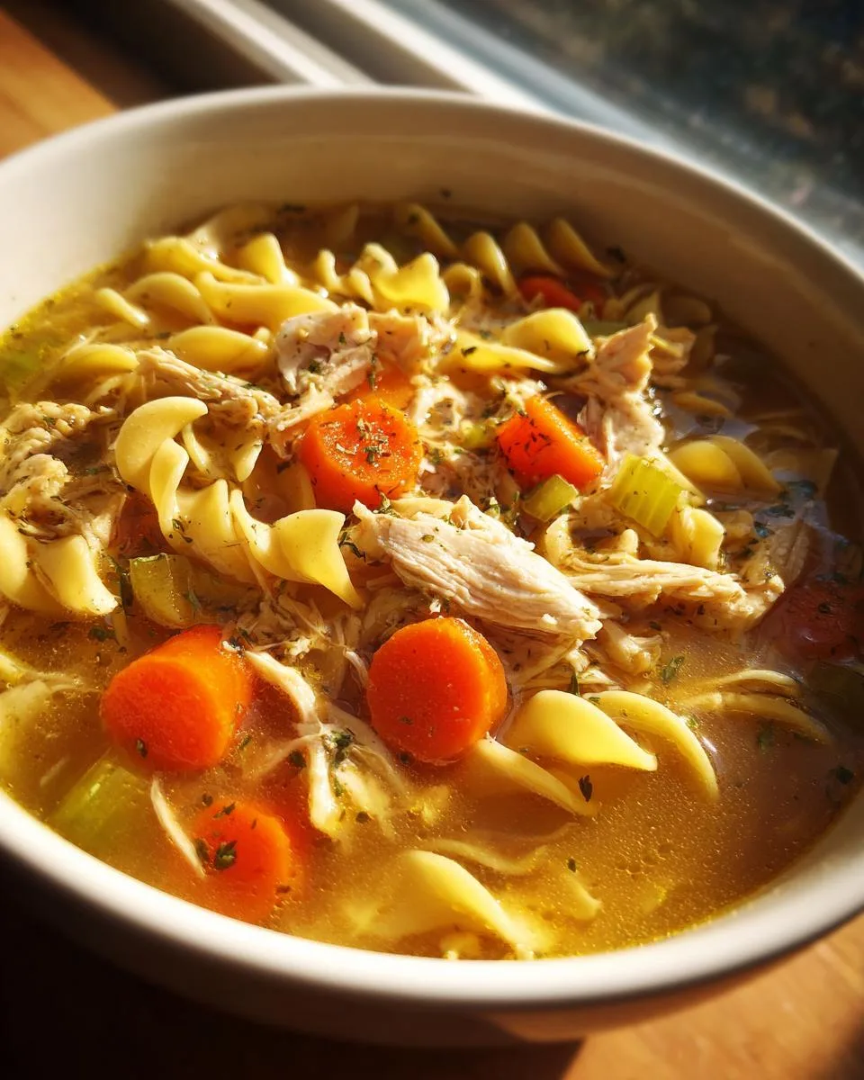 Dutch Oven Chicken Noodle Soup - detail 1
