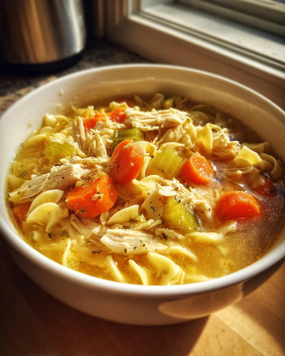 Dutch Oven Chicken Noodle Soup - detail 3