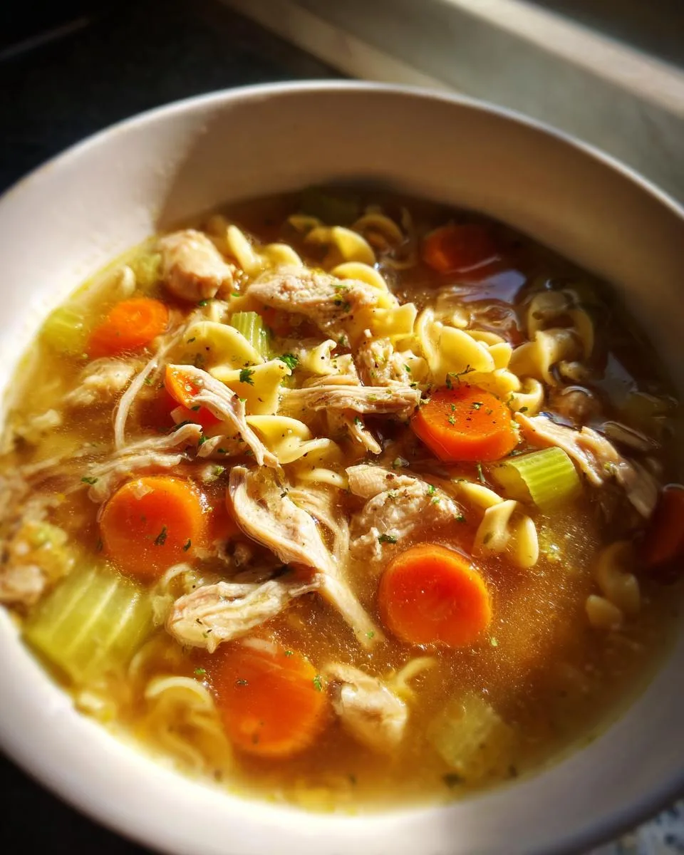 Dutch Oven Chicken Noodle Soup - detail 4