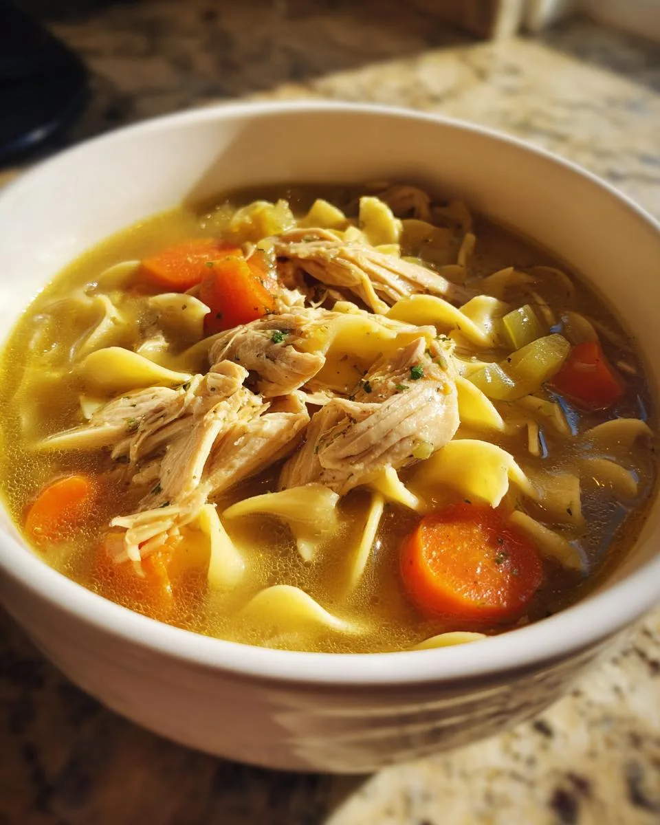 Dutch Oven Chicken Noodle Soup - detail 5