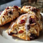 Glazed Cherry Almond Scones